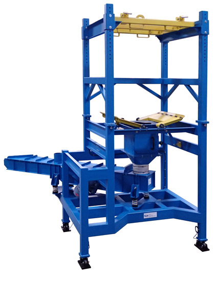 Discharge Product from Bulk Bags into Batching Mixing System